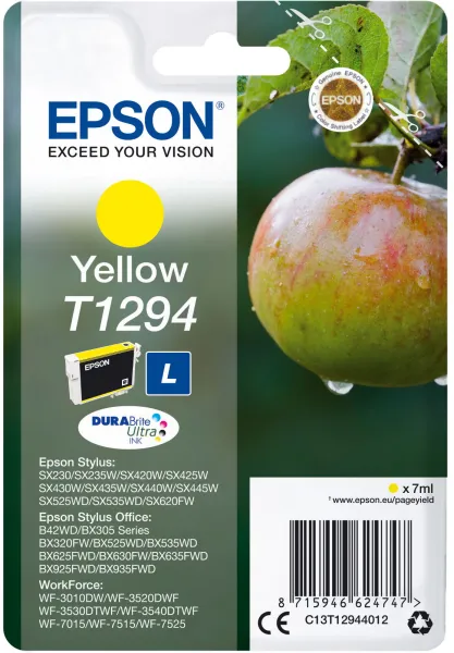 Epson T1294 C13T12944012 Žlutá inkoustová kazeta, 545 stran