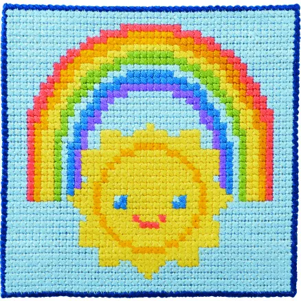 Permin Vyšívací sada pro děti Slunce 25x25cm