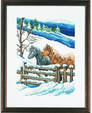 Permin Vyšívací sada Obrázek Winterfolden 29x37cm