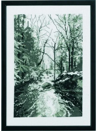 Permin Vyšívací sada Lesní potok 21x29cm