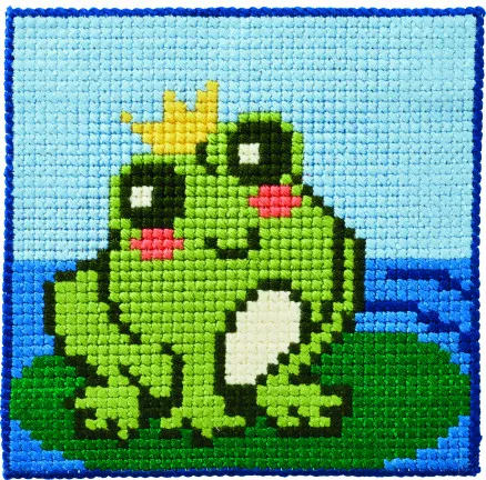 Permin Vyšívací sada pro děti Žába 25x25cm