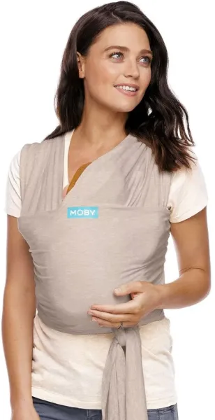 Moby nosící šátek - taupe