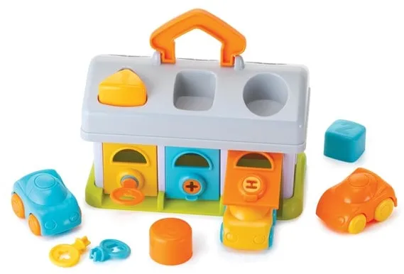 B-Kids Infantino Garáž se 3 autíčky a klíči