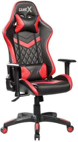 GameX GameX Lopez umělá kůže černá/červená 70x65x134cm