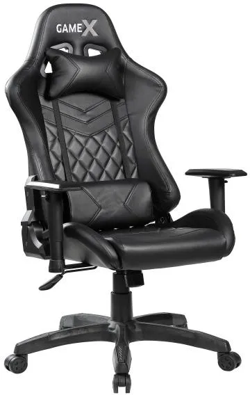 GameX GameX Lopez umělá kůže černá 70x65x134cm