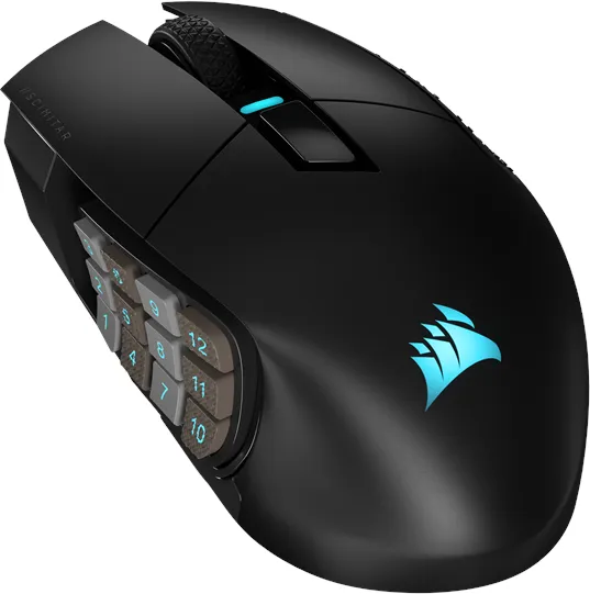 Corsair SCIMITAR ELITE WIRELESS Herní myš - Myš - Optická - 16 tlačítek - Černá