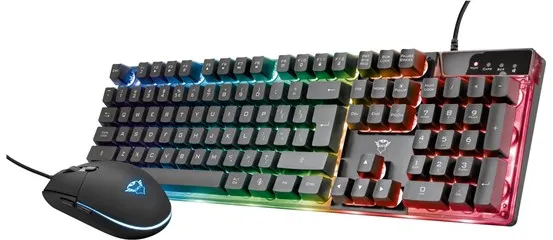 Trust Gaming GXT 838 Azor Gaming Combo - Herní klávesnice - Černá
