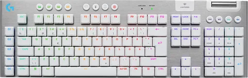 Logitech G915 X LIGHTSPEED - Tactile - 100% - Herní klávesnice - Nordická - Bílá