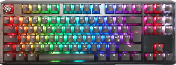 Ducky One 3 - Aura Black Nordic - TKL - Kailh Box Jellyfish Switch Y - RGB - ND - Herní klávesnice - Nordická - Černá