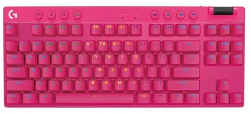 Logitech G PRO X TKL LIGHTSPEED - Logitech GX Brown (Tactile) - Tactilní - Herní klávesnice - Bez numerického bloku - Americká angličtina - Růžová