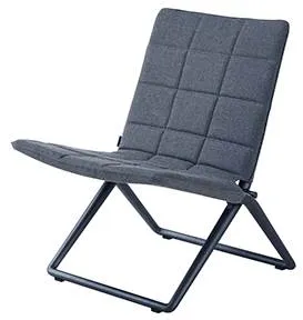 Cane-Line Traveller Lounge skládací židle - Airtouch, šedá