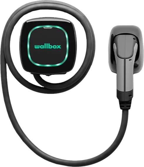 Wallbox Pulsar Plus nabíjecí box s Wi-Fi, 22 kW, 5 metrů, Type 2, černý