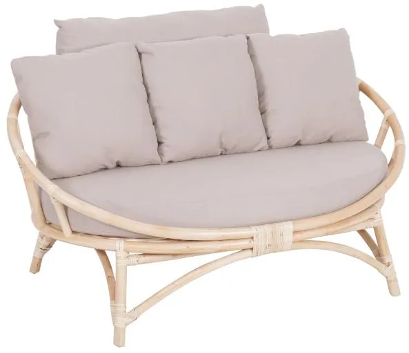 Muscat 2os. lounge sada šedá 127x102x70cm