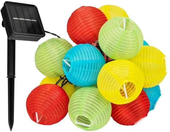 Solární světelný řetěz 20 LED