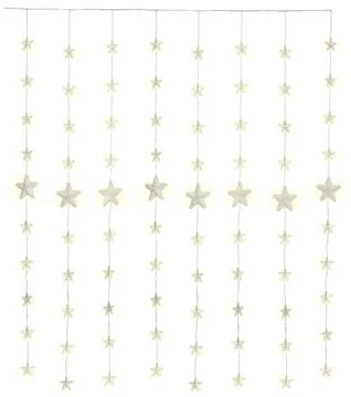 Goobay Hvězdná Závěs s 80 LED diodami průhledný