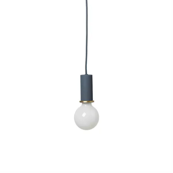 Ferm Living Socket Pendant Low - Tmavě modrá