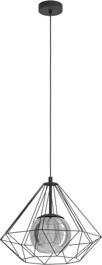 EGLO VERNHAM závěsná lampa, černá