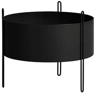 Woud Pidestall Květináč Střední Černý