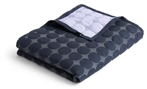 HAY Mega Dot Organic Přehoz na postel 235x245 Midnight Blue