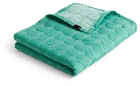 HAY Mega Dot Organic Přehoz na postel 235x245 Sea Green