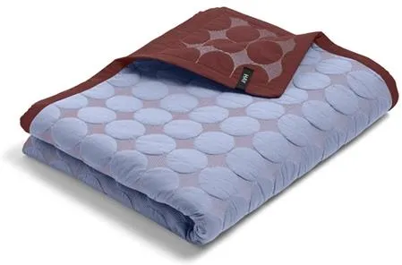 HAY Mega Dot Přehoz na postel 235x245 Světle modrý