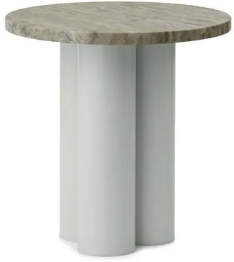 Normann Copenhagen Dit Odkládací stolek Světle zelená/Travertine Silver