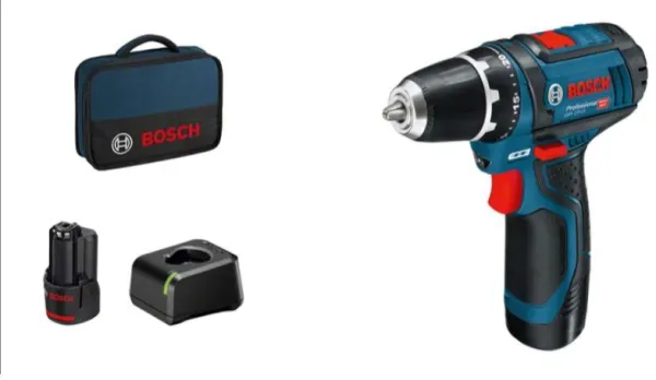 Bosch 12V Šroubovák GSR 12V-15 2X2.0AH 1XGAL 12V-20 TAŠKA