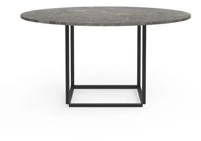 New Works Florence Jídelní stůl Ø145 Gris Du Marais Mramor s černým rámem
