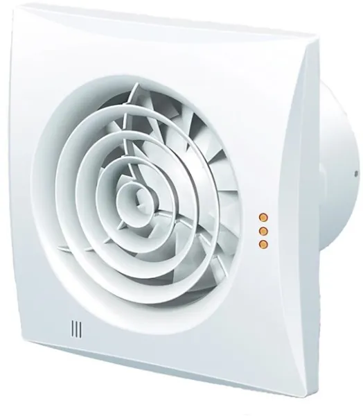 Duka ventilátor Pro 32TH s řízením vlhkosti a času, Ø125 mm, bílá